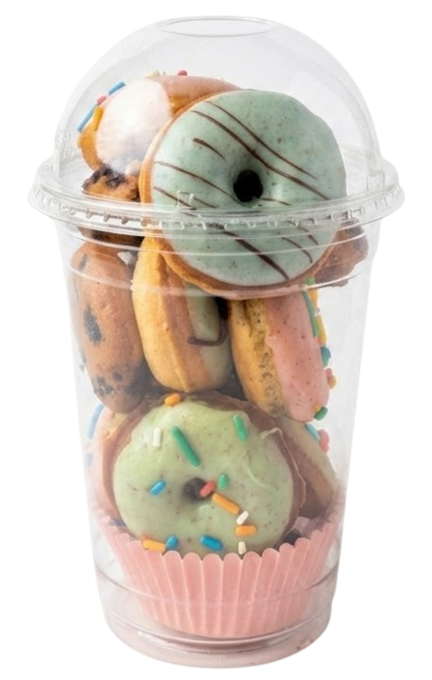 Vaso BRUMA de mini donas para armar a tu gusto